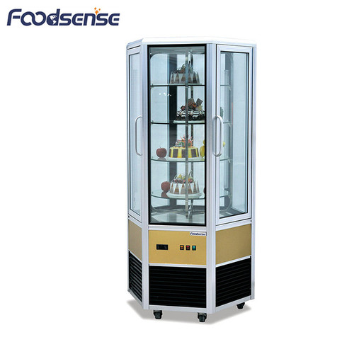 0.45KW Counter Top Single-Temperature Stainless Steel Ice Cream Cake Display Cabinets
